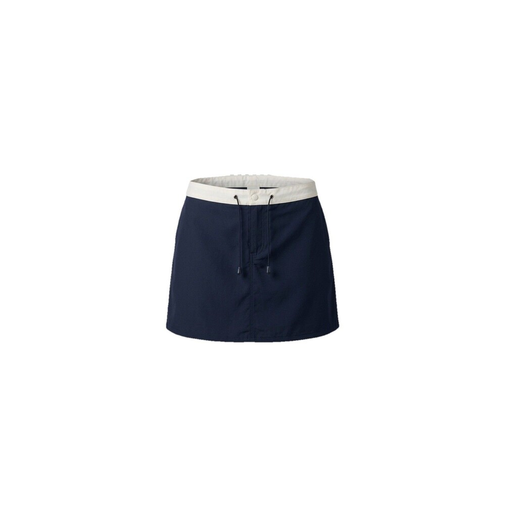 Vintage Xhilaration athletic swim Skirt Women Medium Navy White Y2K Sporty Mini